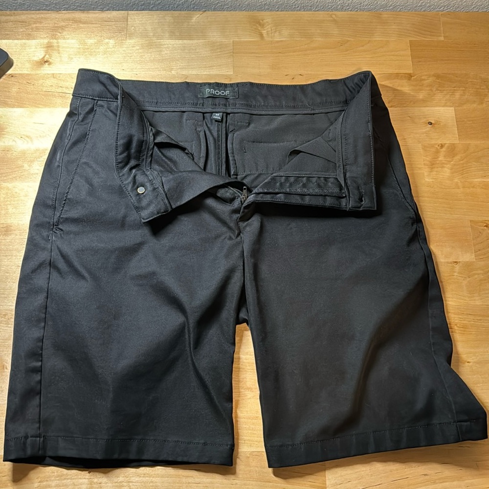 Proof Nomad Shorts in Black | Men’s 32, 9” inseam.